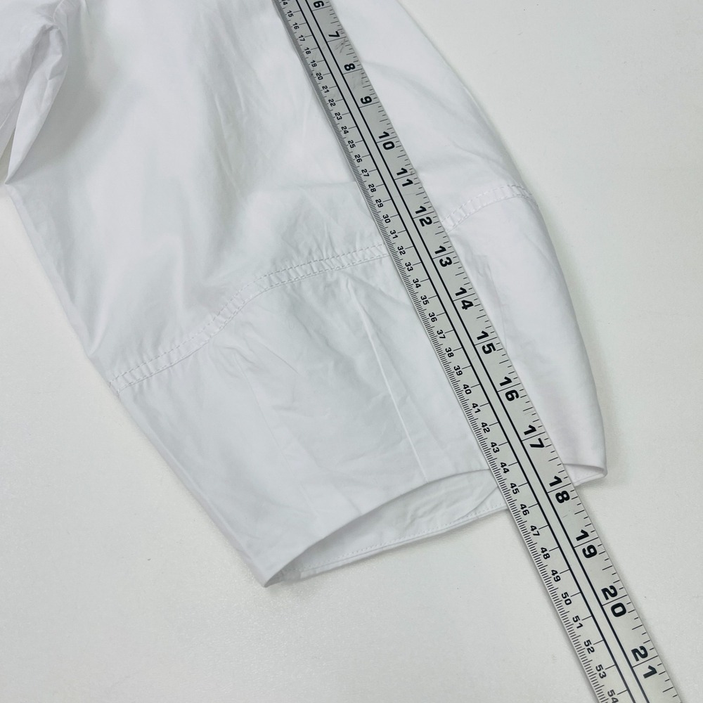 Derek Lam 10 Crosby NWD Noe Blouse Optic White Sz 16 Quiet Luxury - Picture 13 of 16